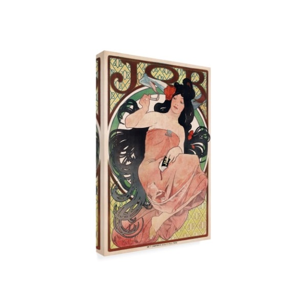 Alphonse Mucha 'Cigarette Rolling Papers Advertisement' Canvas Art,16x24